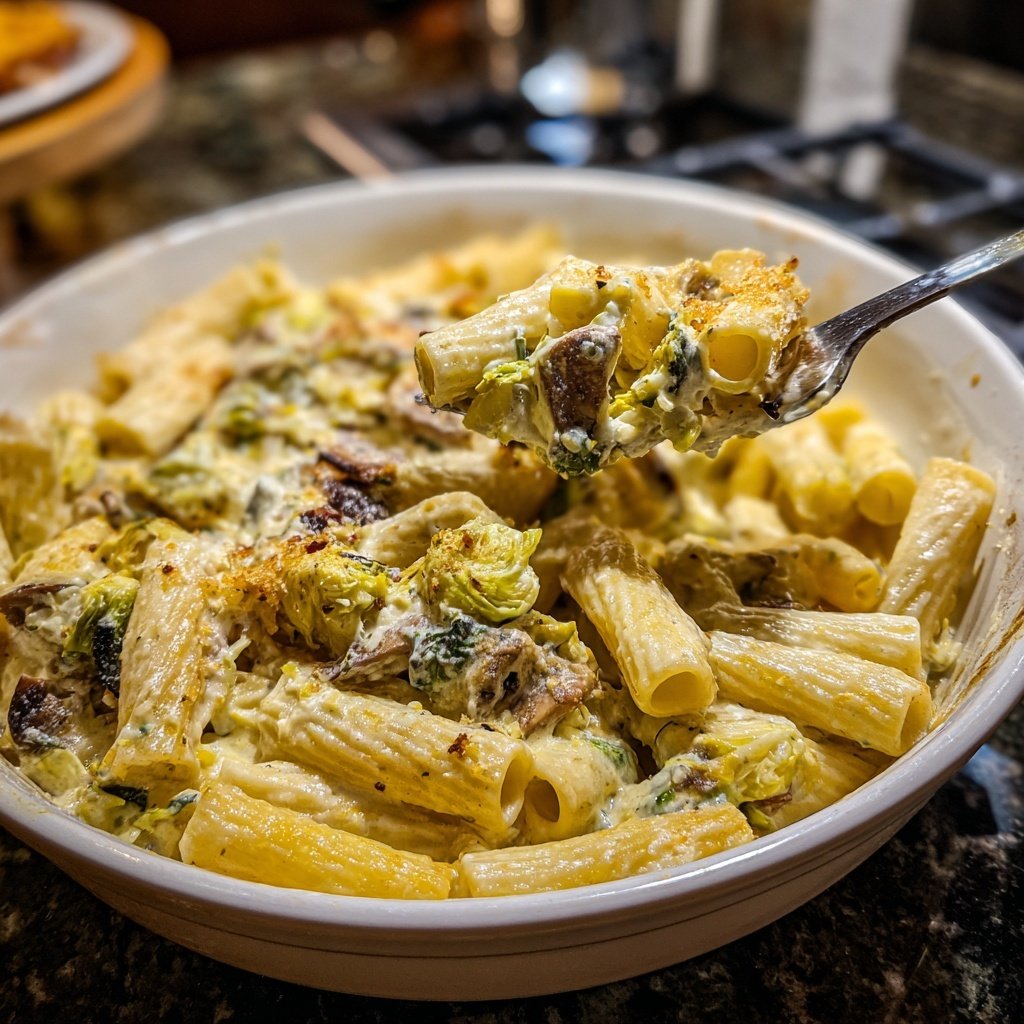 Rigatoni mit Rosenkohl