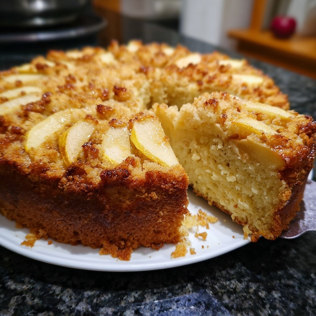 Gesunder Kuchen mit Apfel und Zimt