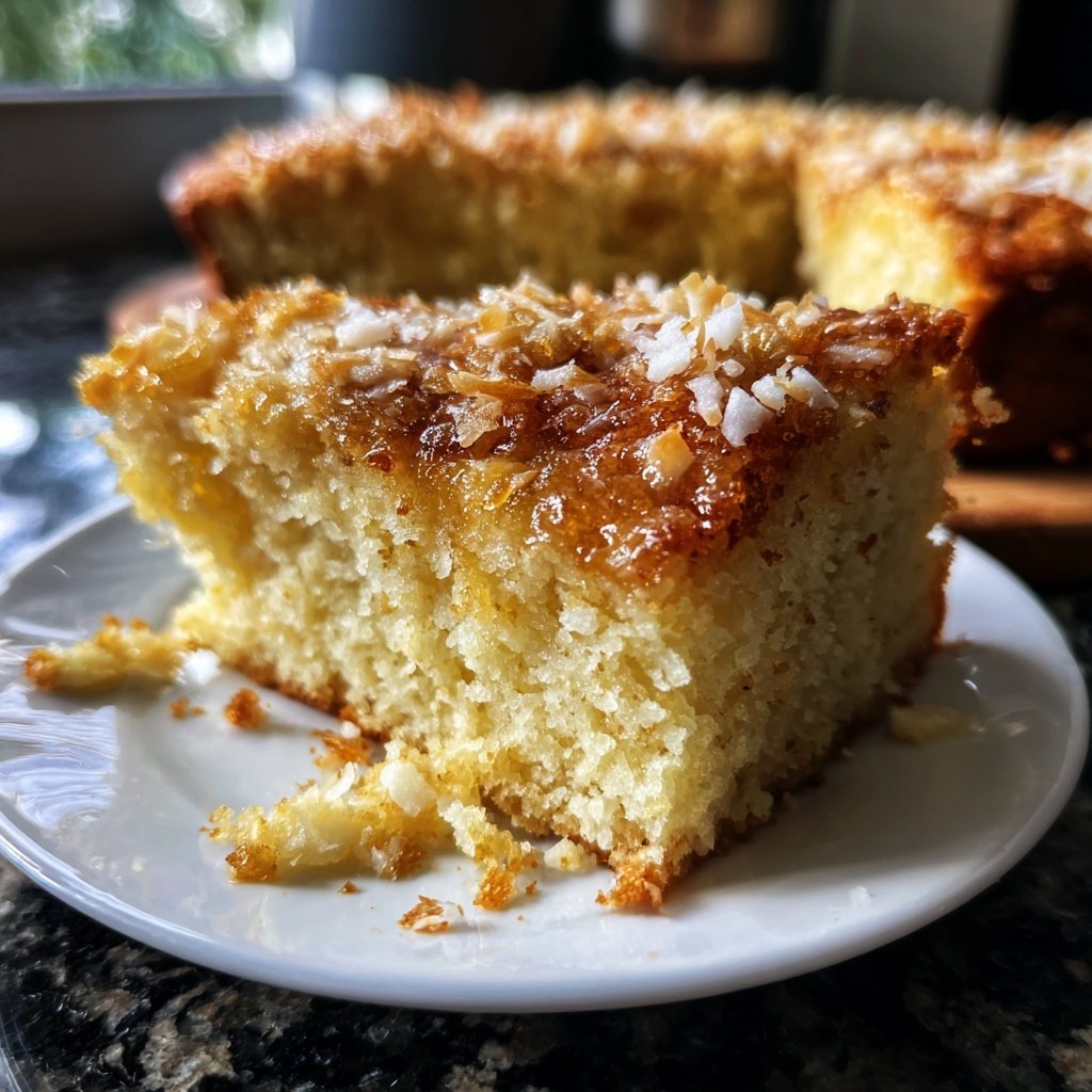 Bananenkuchen mit Kokosraspeln