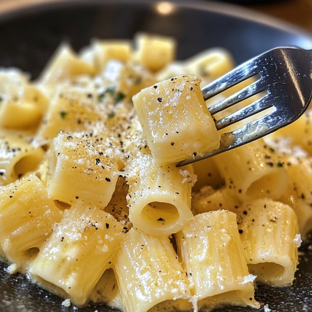 Rigatoni mit Olivenöl und Knoblauch