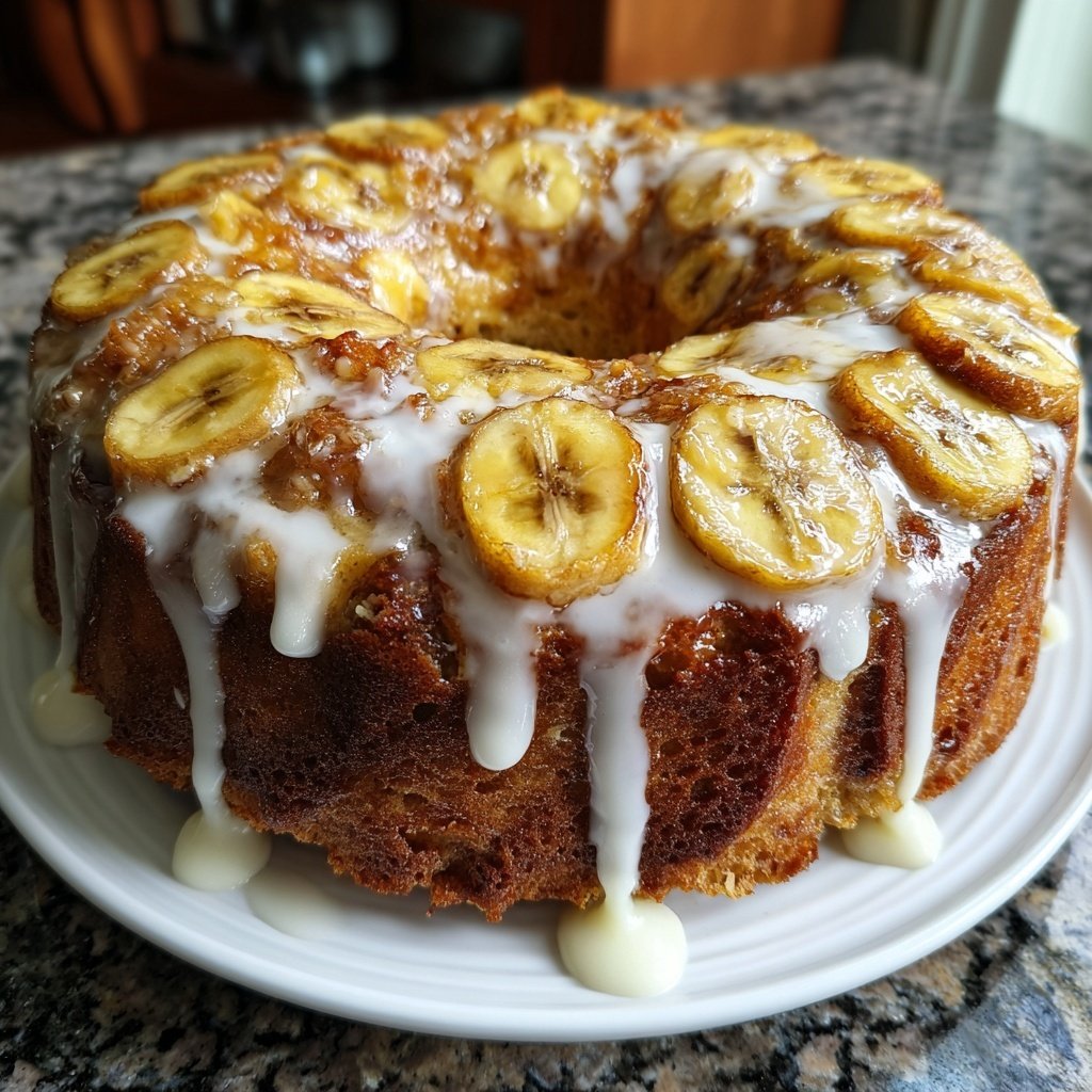 Bananenkuchen mit Vanille