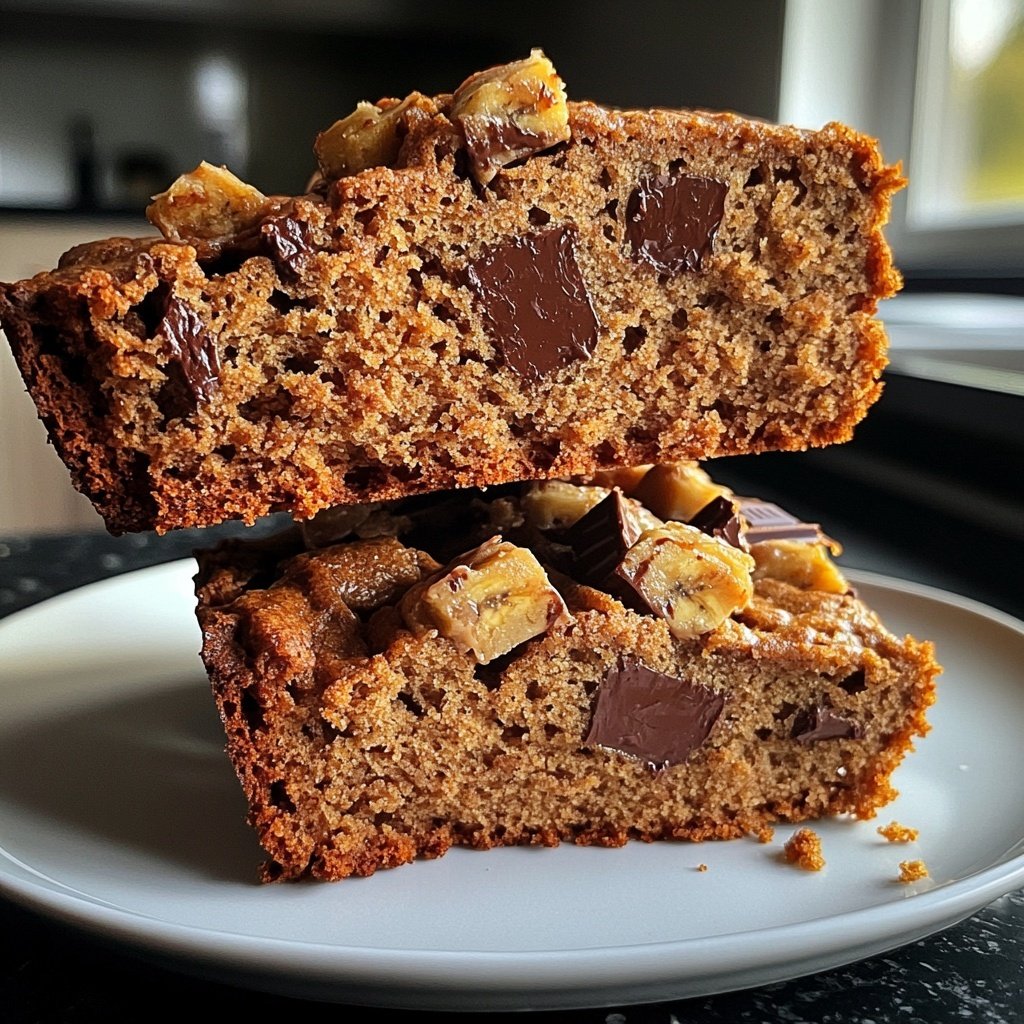 Bananenbrot mit Schokostückchen