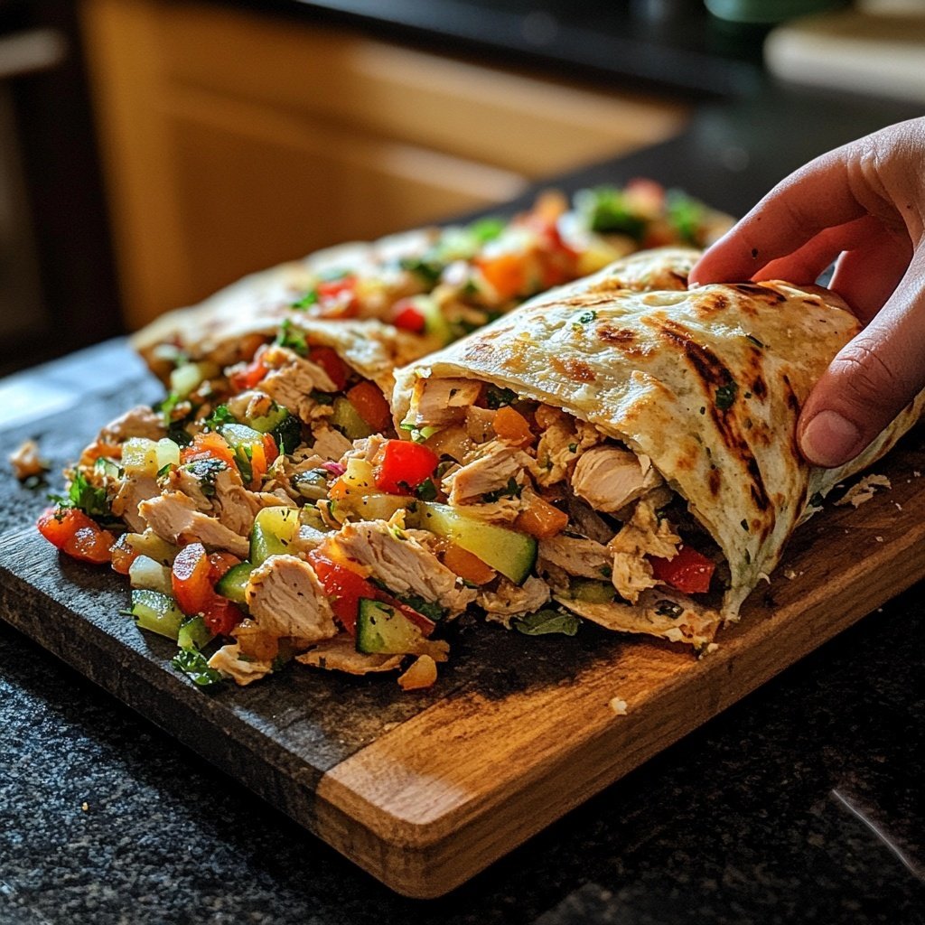 Döner mit Hähnchenfleisch