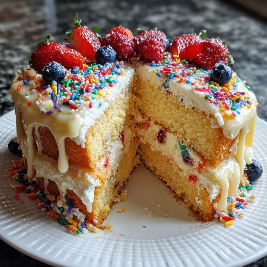 Geburtstagskuchen mit Buttercreme