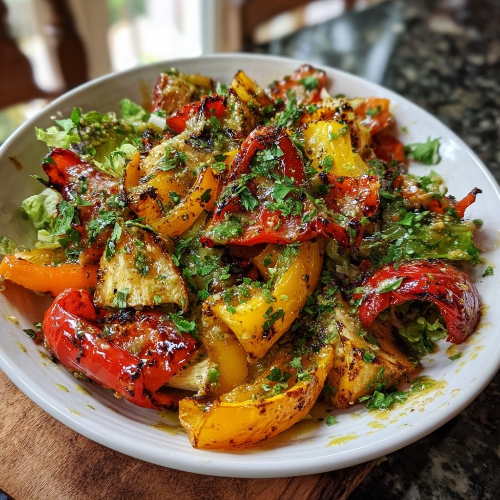 Salat Zum Grillen Mit Paprika