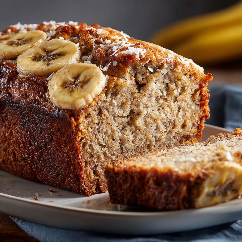 Bananenbrot mit Kokosmilch