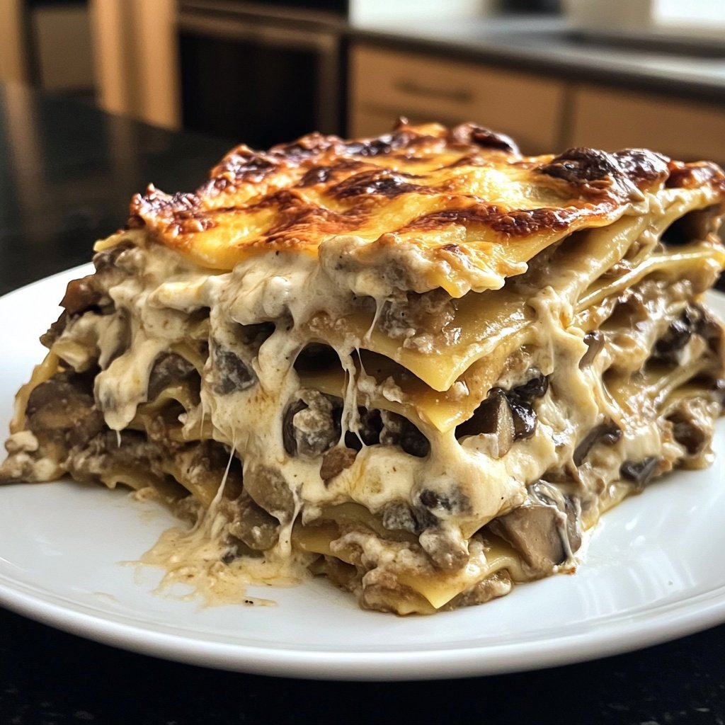 Lasagne mit Pilzen