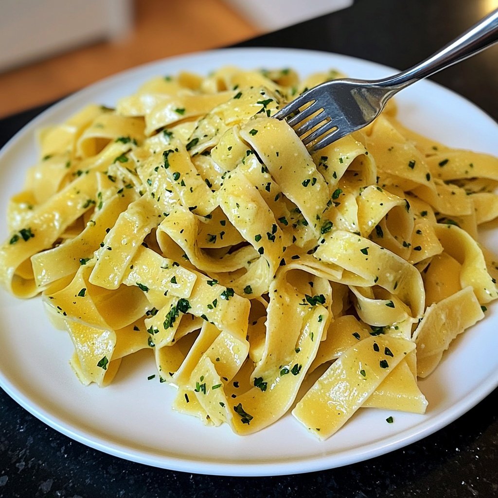Tagliatelle mit Kräuterbutter