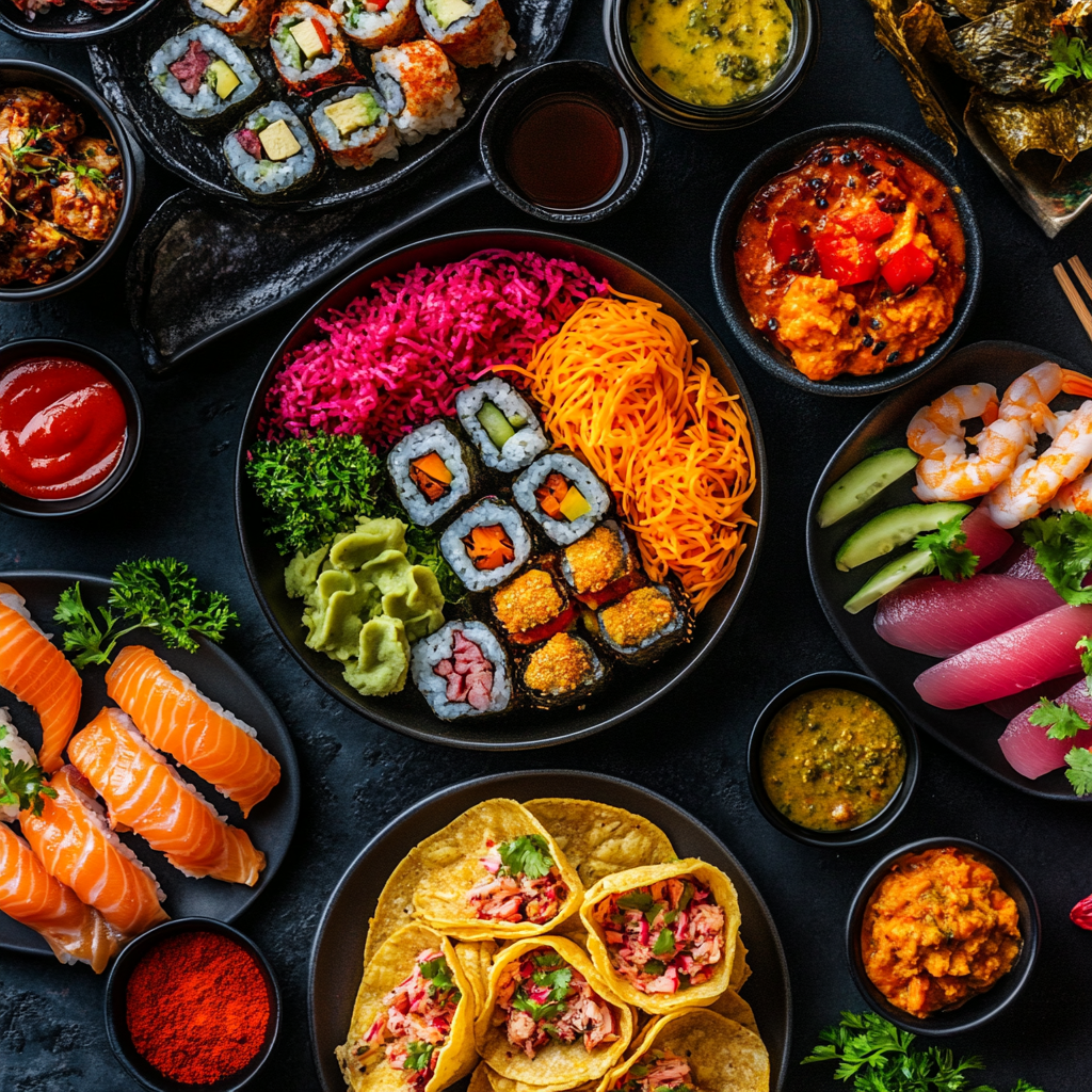 Traditionelle internationale Küche-Favoriten