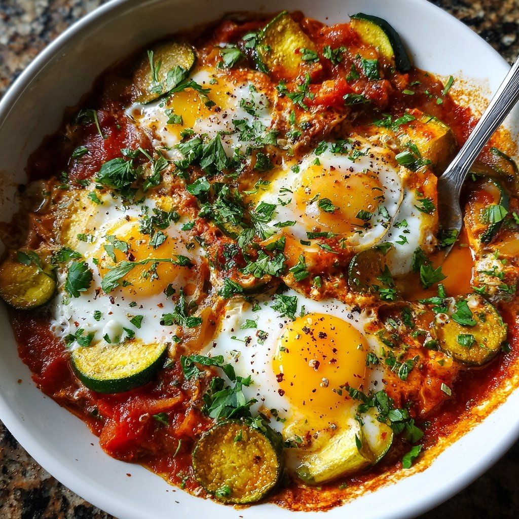 Shakshuka mit Zucchini